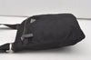 Authentic PRADA Nylon Tessuto Leather Shoulder Cross Body Bag Black 1549J