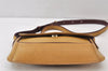 Authentic Cartier Must de Cartier Leather Shoulder Cross Body Bag Brown 1550K