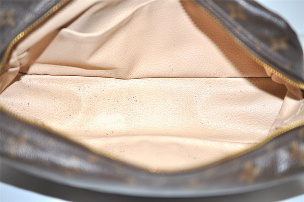 Auth Louis Vuitton Monogram Trousse Toilette 28 Clutch Hand Bag M47522 LV 1551I