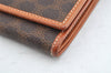 Authentic CELINE Macadam Blason Pattern Long Wallet PVC Leather Brown 1551K