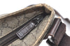 Authentic GUCCI Shoulder Cross Body Bag GG PVC Leather 141626 Brown 1553J