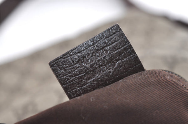 Authentic GUCCI Shoulder Cross Body Bag GG PVC Leather 141626 Brown 1553J