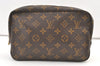Auth Louis Vuitton Monogram Trousse Toilette 23 Clutch Hand Bag M47524 LV 1553K