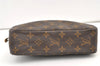 Auth Louis Vuitton Monogram Trousse Toilette 23 Clutch Hand Bag M47524 LV 1553K