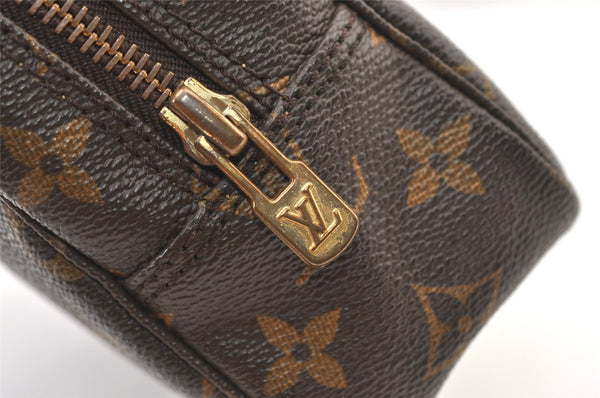 Auth Louis Vuitton Monogram Trousse Toilette 23 Clutch Hand Bag M47524 LV 1553K