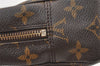 Auth Louis Vuitton Monogram Trousse Toilette 23 Clutch Hand Bag M47524 LV 1553K