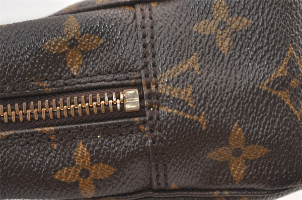 Auth Louis Vuitton Monogram Trousse Toilette 23 Clutch Hand Bag M47524 LV 1553K
