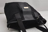 Authentic GUCCI Vintage Shoulder Tote Bag Nylon Leather 0190373 Black 1554K