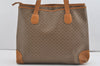 Authentic GUCCI Vintage Micro GG PVC Leather Shoulder Tote Bag Brown Junk 1555J