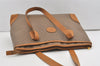 Authentic GUCCI Vintage Micro GG PVC Leather Shoulder Tote Bag Brown Junk 1555J