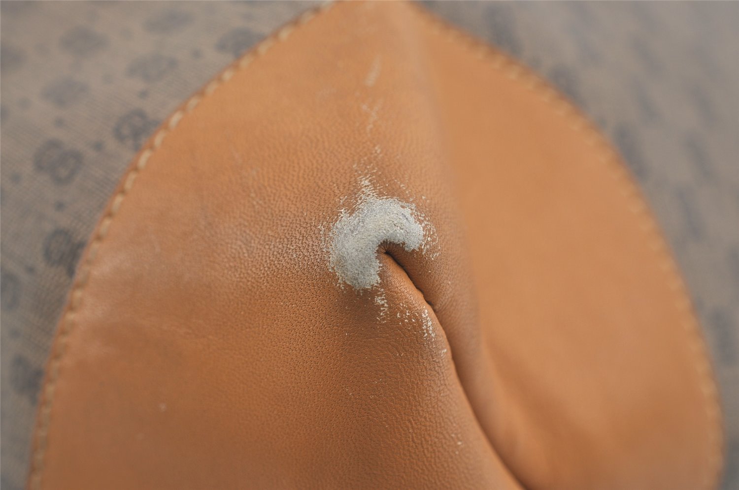 Authentic GUCCI Vintage Micro GG PVC Leather Shoulder Tote Bag Brown Junk 1555J