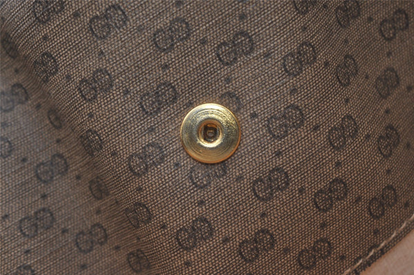 Authentic GUCCI Vintage Micro GG PVC Leather Shoulder Tote Bag Brown Junk 1555J