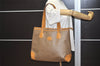 Authentic GUCCI Vintage Micro GG PVC Leather Shoulder Tote Bag Brown Junk 1555J