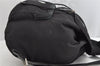 Authentic PRADA Vintage Nylon Leather Drawstring Backpack Black 1555K
