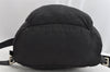 Authentic PRADA Vintage Nylon Leather Drawstring Backpack Black 1555K