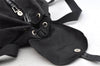 Authentic PRADA Vintage Nylon Leather Drawstring Backpack Black 1555K