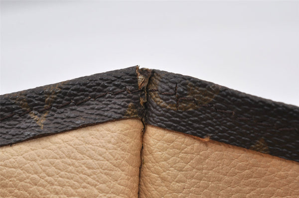 Authentic Louis Vuitton Monogram Sac Plat Hand Tote Bag Old Model LV 1556K