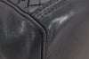 Authentic BOTTEGA VENETA Intrecciato Vintage Leather Hand Bag Black Junk 1557J