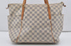 Authentic Louis Vuitton Damier Azur Totally MM Tote Bag N51262 LV 1558J