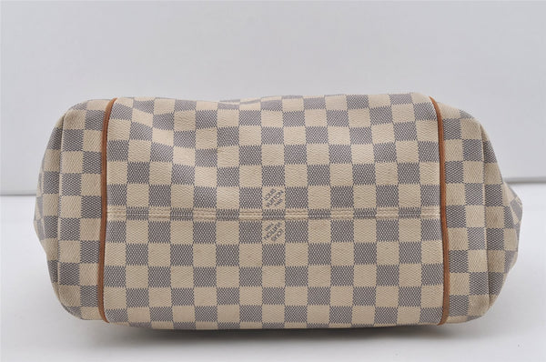 Authentic Louis Vuitton Damier Azur Totally MM Tote Bag N51262 LV 1558J