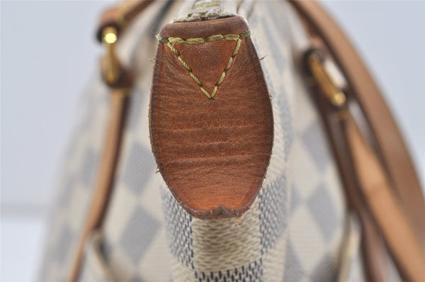 Authentic Louis Vuitton Damier Azur Totally MM Tote Bag N51262 LV 1558J