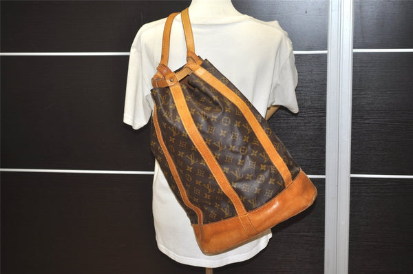 Authentic Louis Vuitton Monogram Randonnee GM Shoulder Bag M42244 LV 1560J