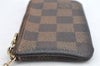 Authentic Louis Vuitton Damier Pochette Cles Coin Purse Case N62658 LV 1560K