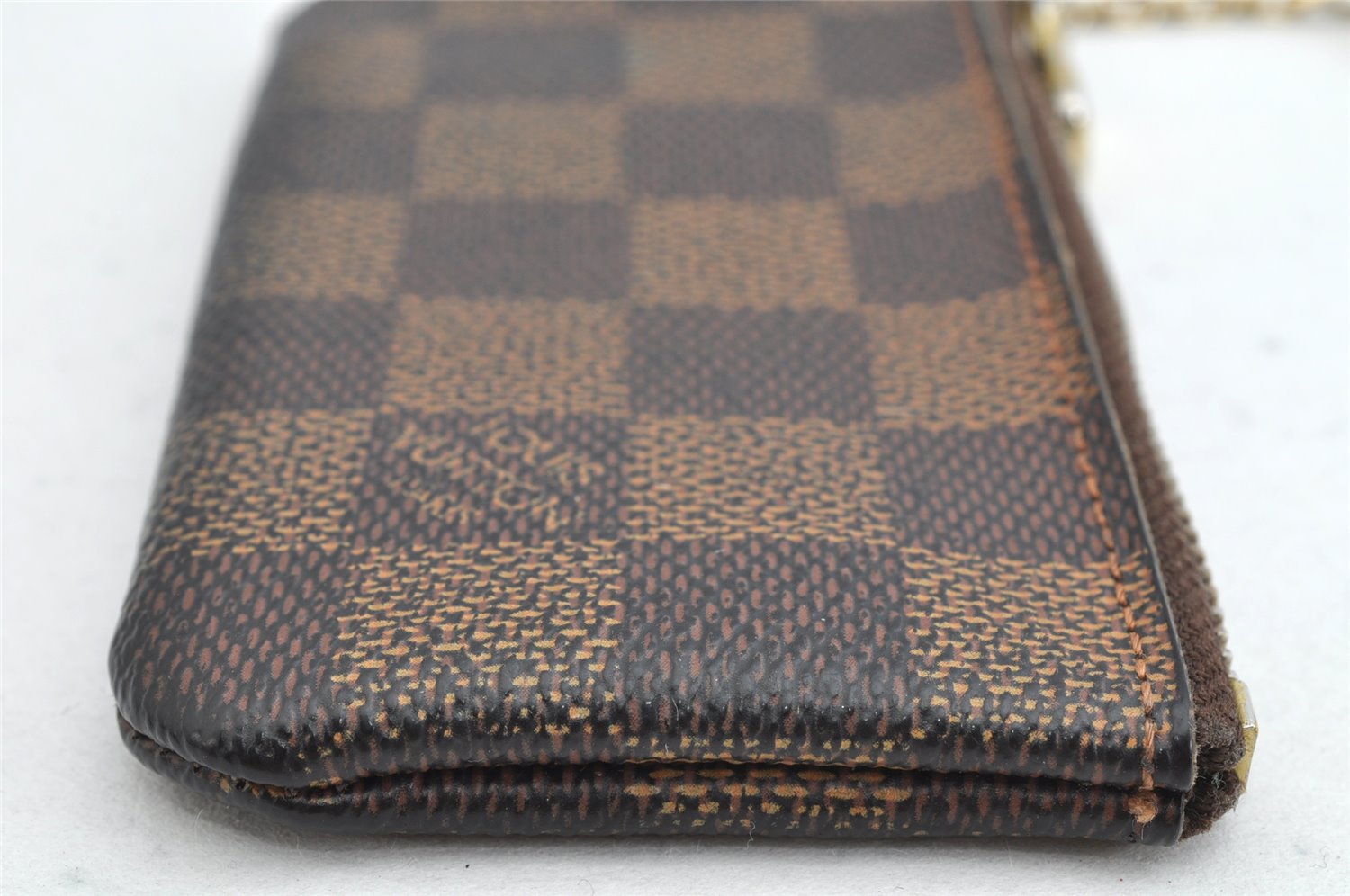 Authentic Louis Vuitton Damier Pochette Cles Coin Purse Case N62658 LV 1560K