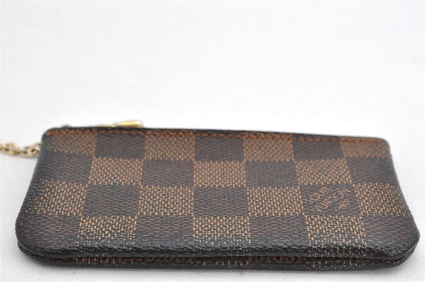 Authentic Louis Vuitton Damier Pochette Cles Coin Purse Case N62658 LV 1560K