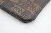 Authentic Louis Vuitton Damier Pochette Cles Coin Purse Case N62658 LV 1560K