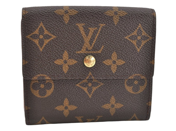 Authentic Louis Vuitton Monogram M61652 Porte Monnaie Billet Carte Credit 1562K