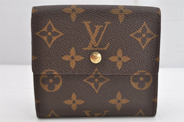 Authentic Louis Vuitton Monogram M61652 Porte Monnaie Billet Carte Credit 1562K