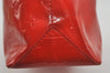 Authentic Louis Vuitton Vernis Reade PM Hand Bag Red M91088 LV 1563I