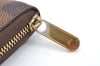 Authentic Louis Vuitton Damier Zippy Coin Purse Wallet N63070 LV 1563K