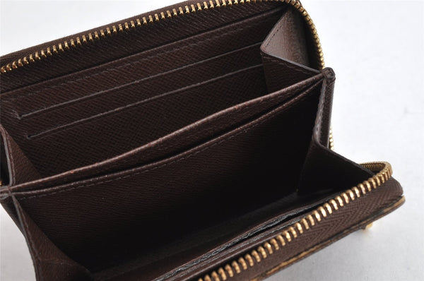 Authentic Louis Vuitton Damier Zippy Coin Purse Wallet N63070 LV 1563K