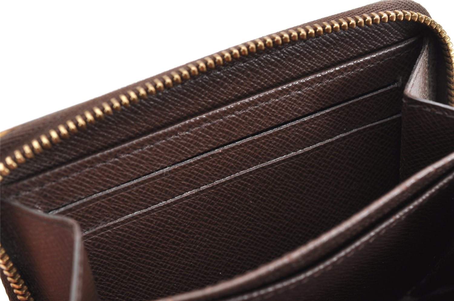 Authentic Louis Vuitton Damier Zippy Coin Purse Wallet N63070 LV 1563K
