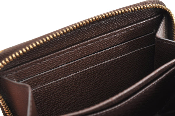 Authentic Louis Vuitton Damier Zippy Coin Purse Wallet N63070 LV 1563K