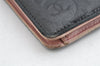 Authentic CHANEL Camellia Lamb Skin CoCo Mark Long Wallet Purse Black 1564K