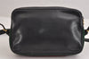 Authentic GUCCI Web Sherry Line Shoulder Cross Body Bag Leather Black 1565J