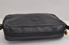 Authentic GUCCI Web Sherry Line Shoulder Cross Body Bag Leather Black 1565J