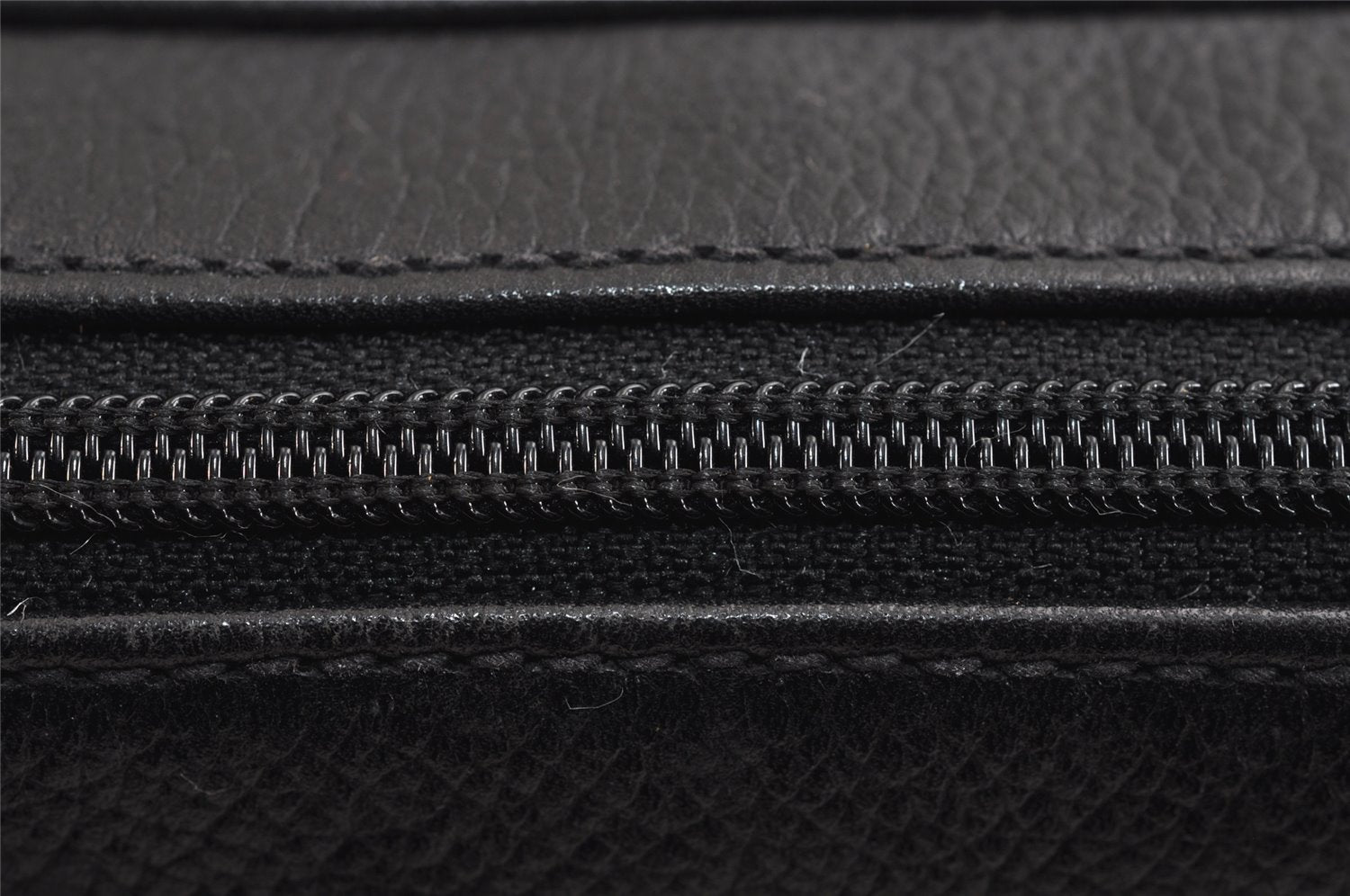 Authentic GUCCI Web Sherry Line Shoulder Cross Body Bag Leather Black 1565J