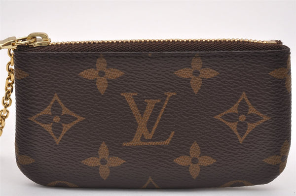 Authentic Louis Vuitton Monogram Pochette Cles Coin Purse Case M62650 Box 1566J