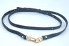 Authentic Louis Vuitton Leather Shoulder Strap Black 36.6-45.5" LV 1567J