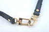 Authentic Louis Vuitton Leather Shoulder Strap Black 36.6-45.5" LV 1567J