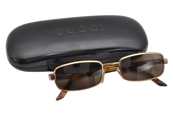 Authentic GUCCI Sunglasses Tortoise Shell GG 1371/S Plastic Titanium Brown 1567K