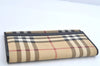 Authentic BURBERRY Nova Check Long Wallet Purse PVC Leather Beige 1568K