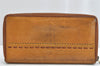 Authentic GUCCI Vintage Round Zip Long Wallet Purse Leather 338580 Brown 1569K