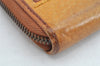 Authentic GUCCI Vintage Round Zip Long Wallet Purse Leather 338580 Brown 1569K