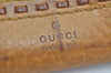 Authentic GUCCI Vintage Round Zip Long Wallet Purse Leather 338580 Brown 1569K