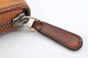 Authentic GUCCI Vintage Round Zip Long Wallet Purse Leather 338580 Brown 1569K